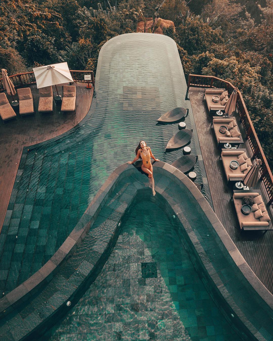 Bể bơi đẹp nhất Bali của Hanging Gardens @anyata_rai